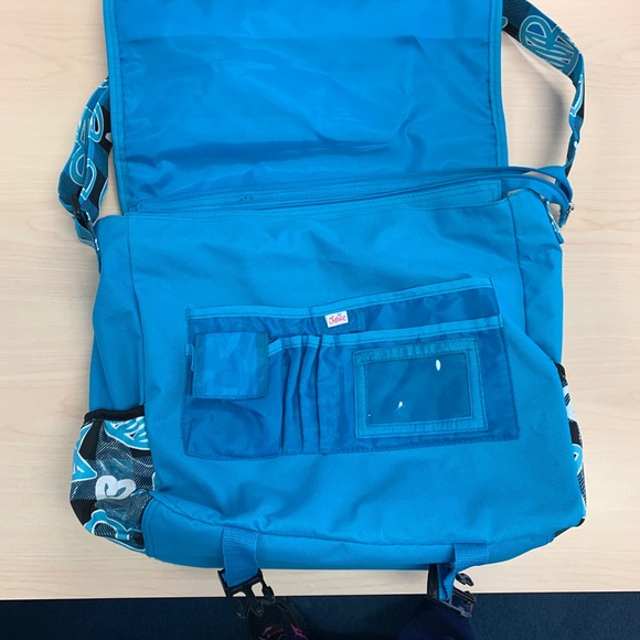 Justice Messenger Bag - shimmer Peace sign - Picture 2 of 5